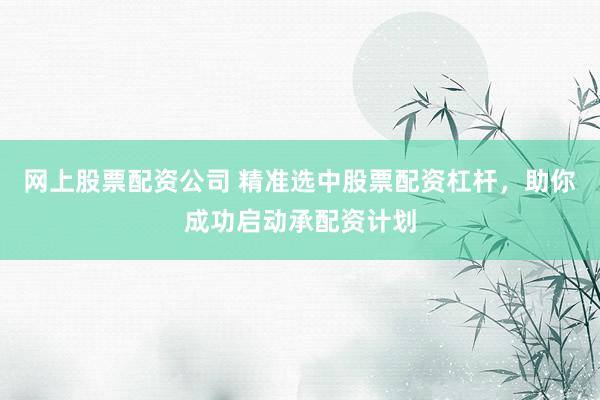 网上股票配资公司 精准选中股票配资杠杆,助你成功启动承配资计划